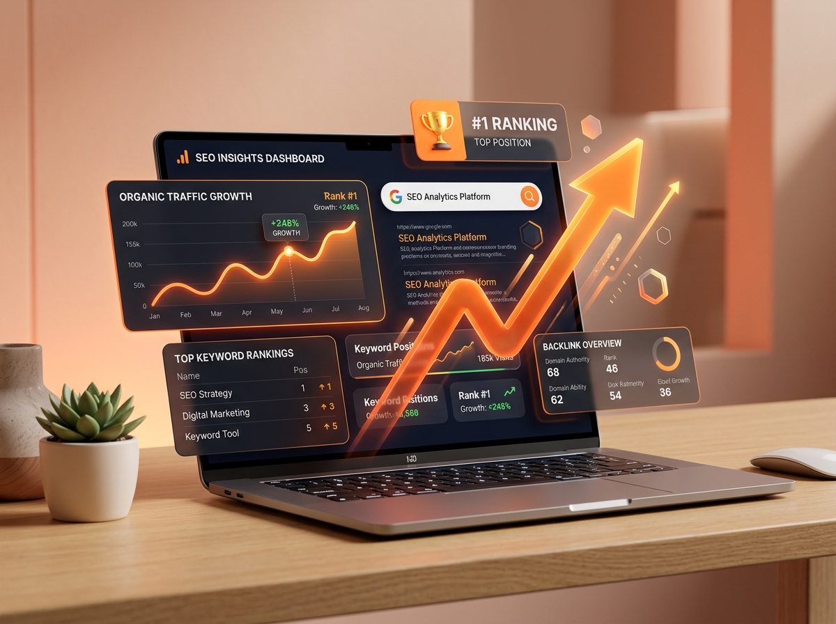 Google rankings and SERP analytics dashboard